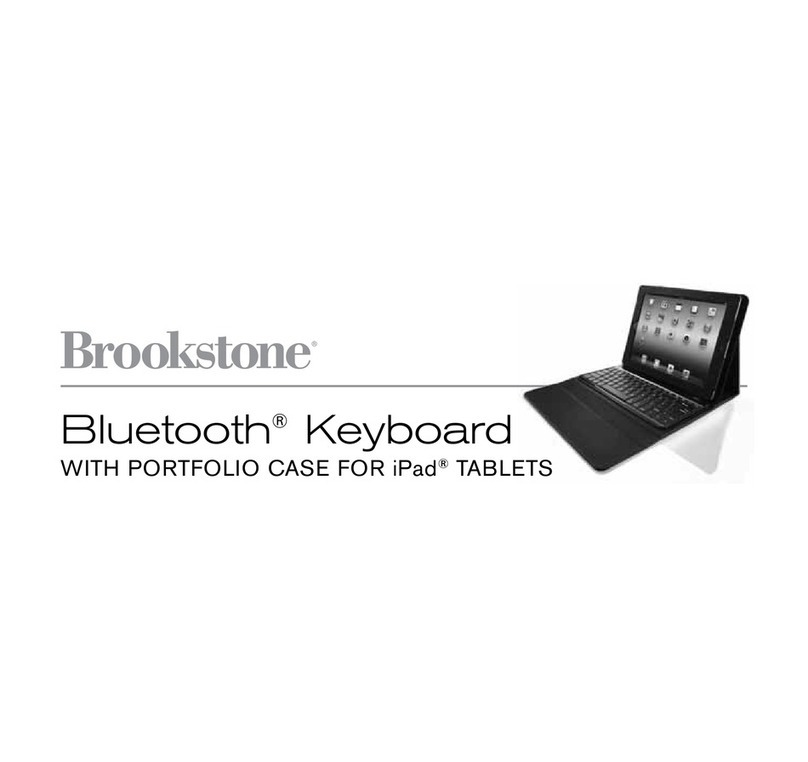 Brookstone Bluetooth Keyboard User manual
