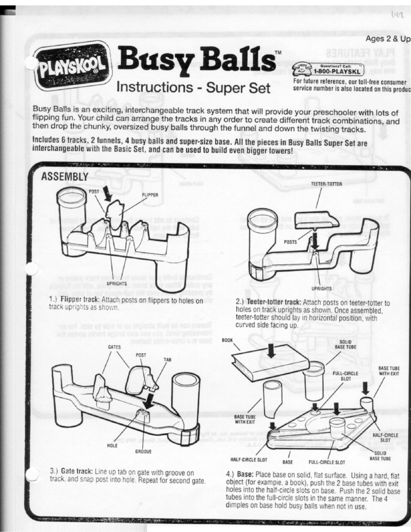 Playskool Busy Balls Super Set instructions