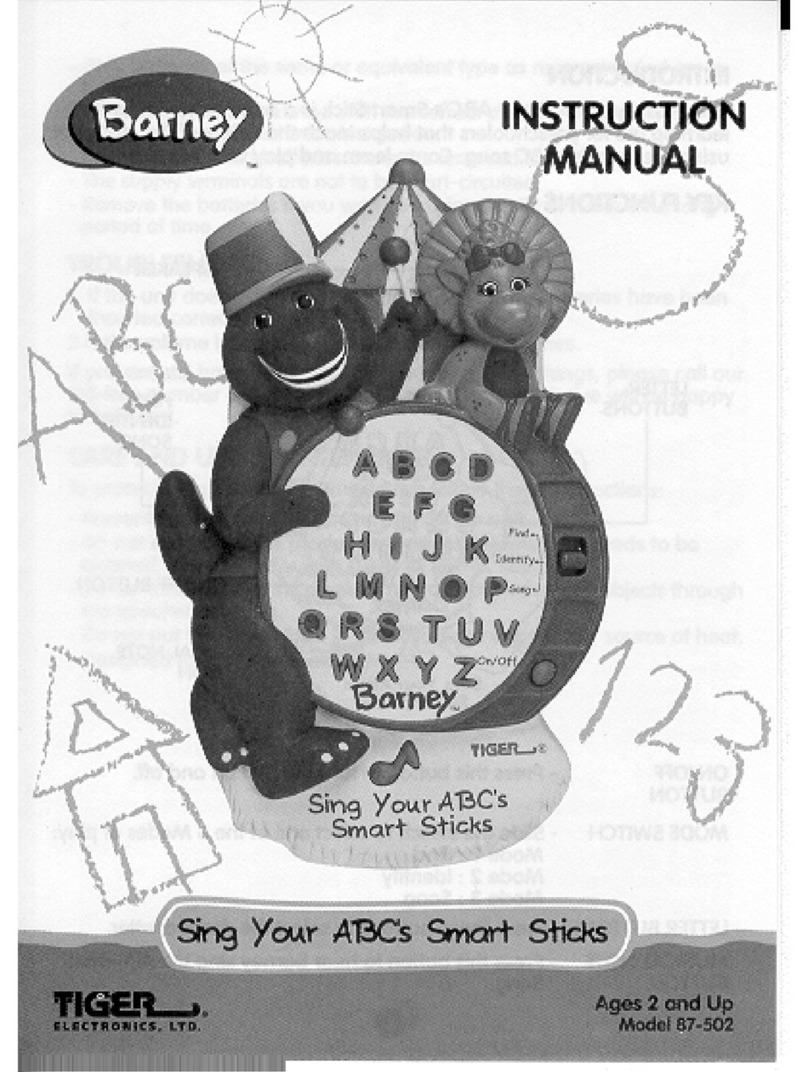 Tiger Electronics 87-502 instruction manual