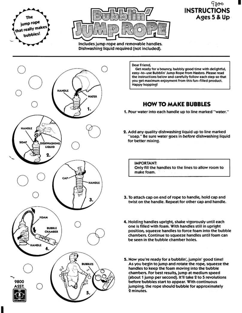 Hasbro Bubblin' Jump Rope User manual Hasbro Bubblin' Jump Rope User manual