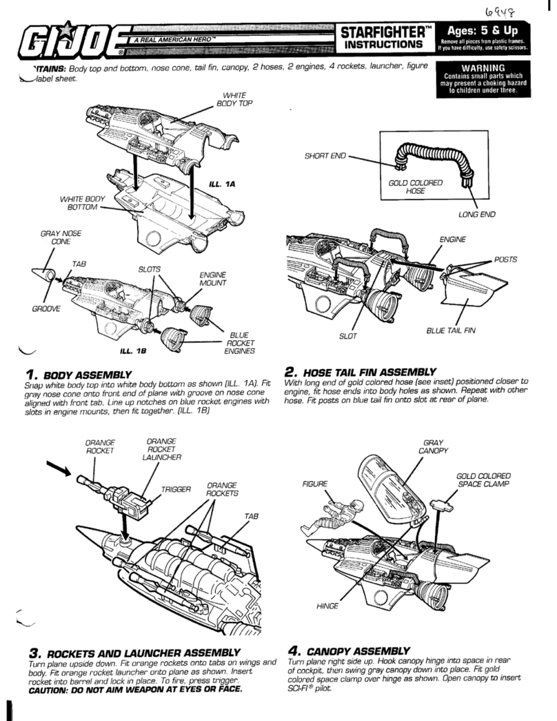 Hasbro G.I.Joe Starfighter User manual Hasbro G.I.Joe Starfighter User manual