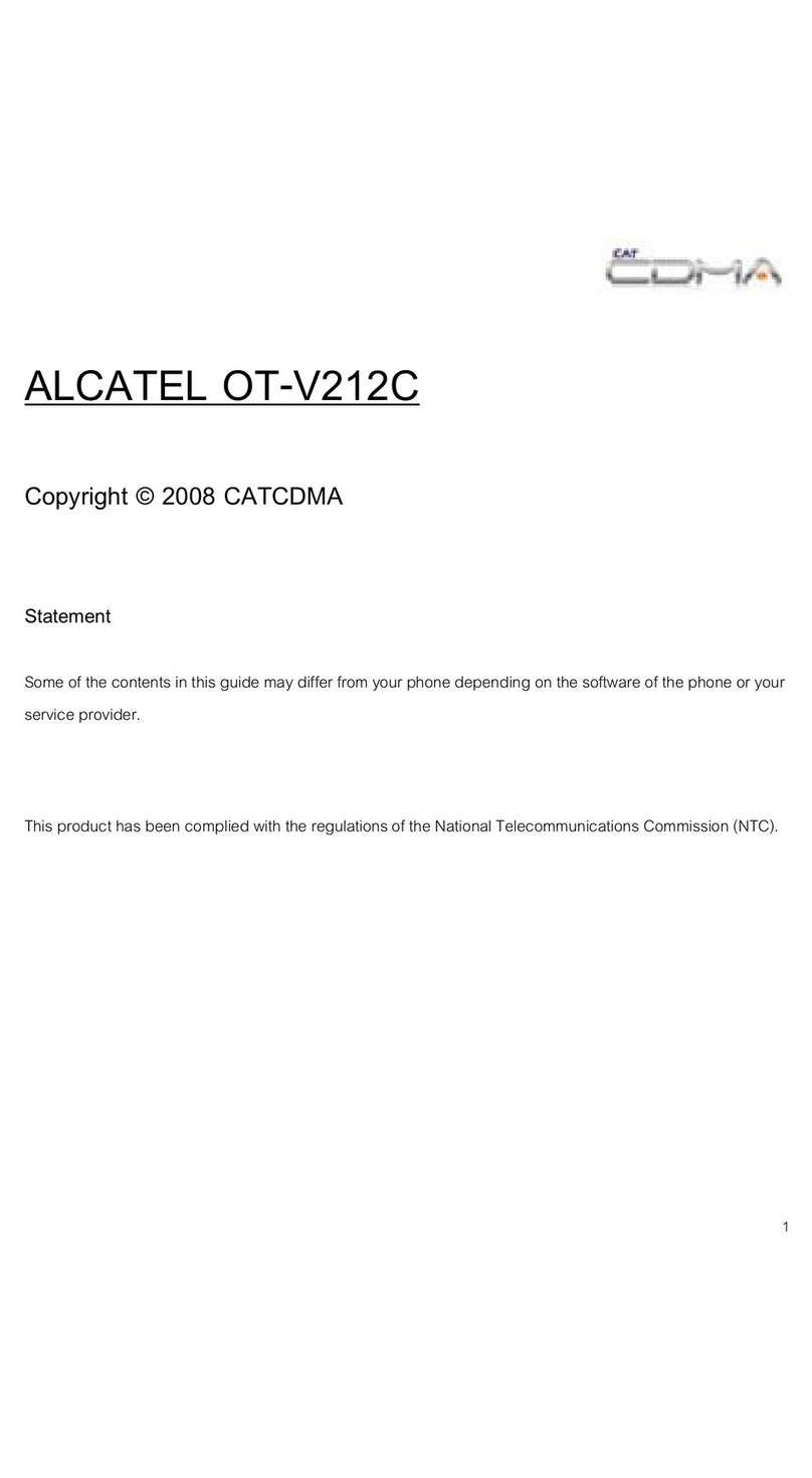 Alcatel ONE TOUCH OT-V212C User manual