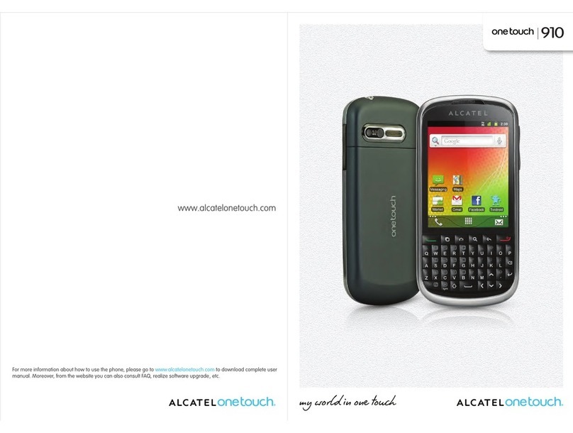 Alcatel ONE TOUCH 910 user manual