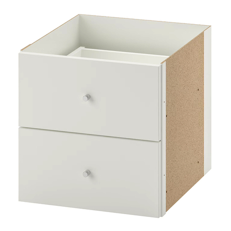 IKEA EXPEDIT INSERT/2DRAWER 13X13" User manual