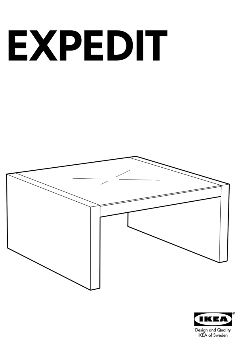 IKEA EXPEDIT COFFEE TABLE SQUARE User manual