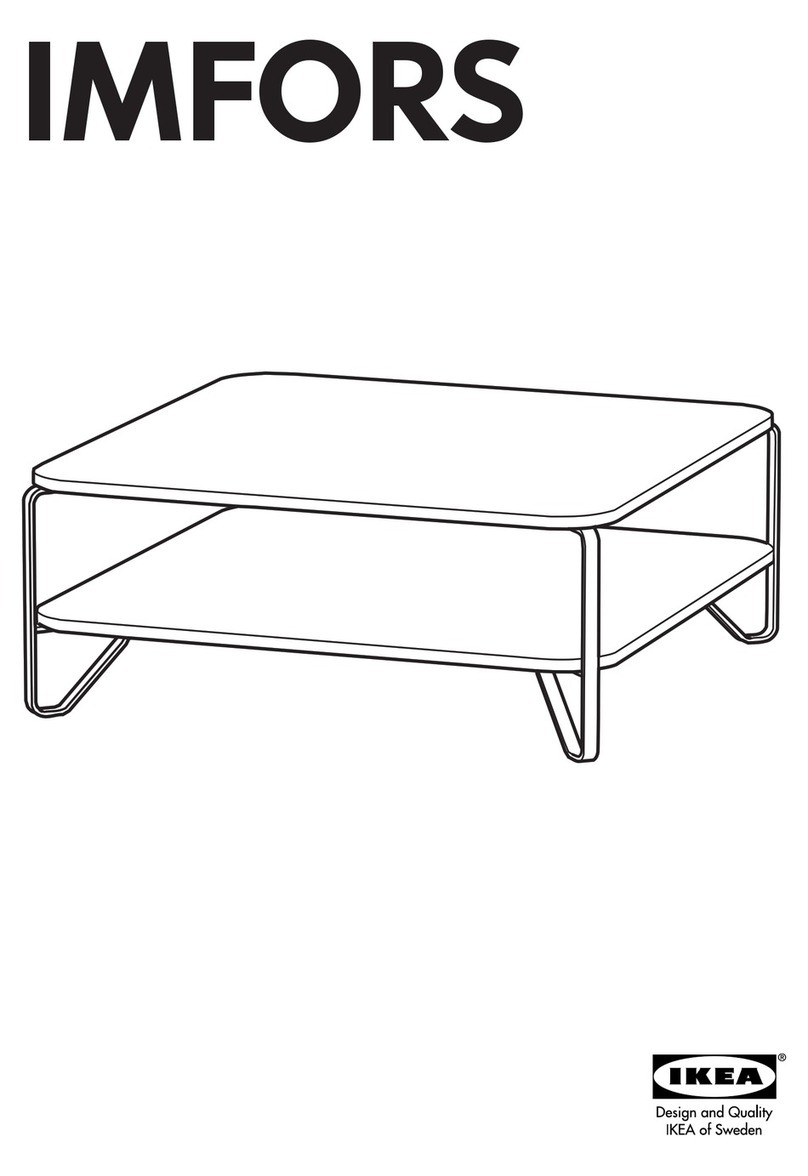 IKEA IMFORS COFFEE TABLE 39X39" User manual IKEA IMFORS COFFEE TABLE 39X39" User manual