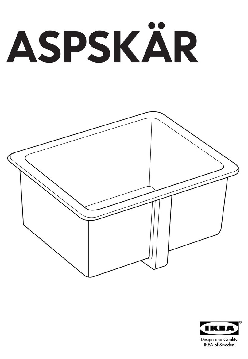 IKEA ASPSKÄR SINK instructions IKEA ASPSKÄR SINK instructions