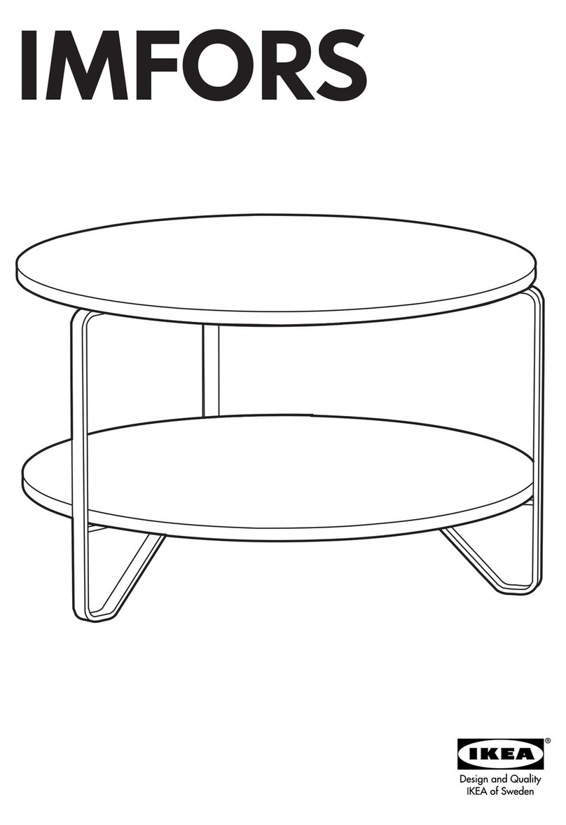 IKEA IMFORS COFFEE TABLE 31" ROUND User manual
