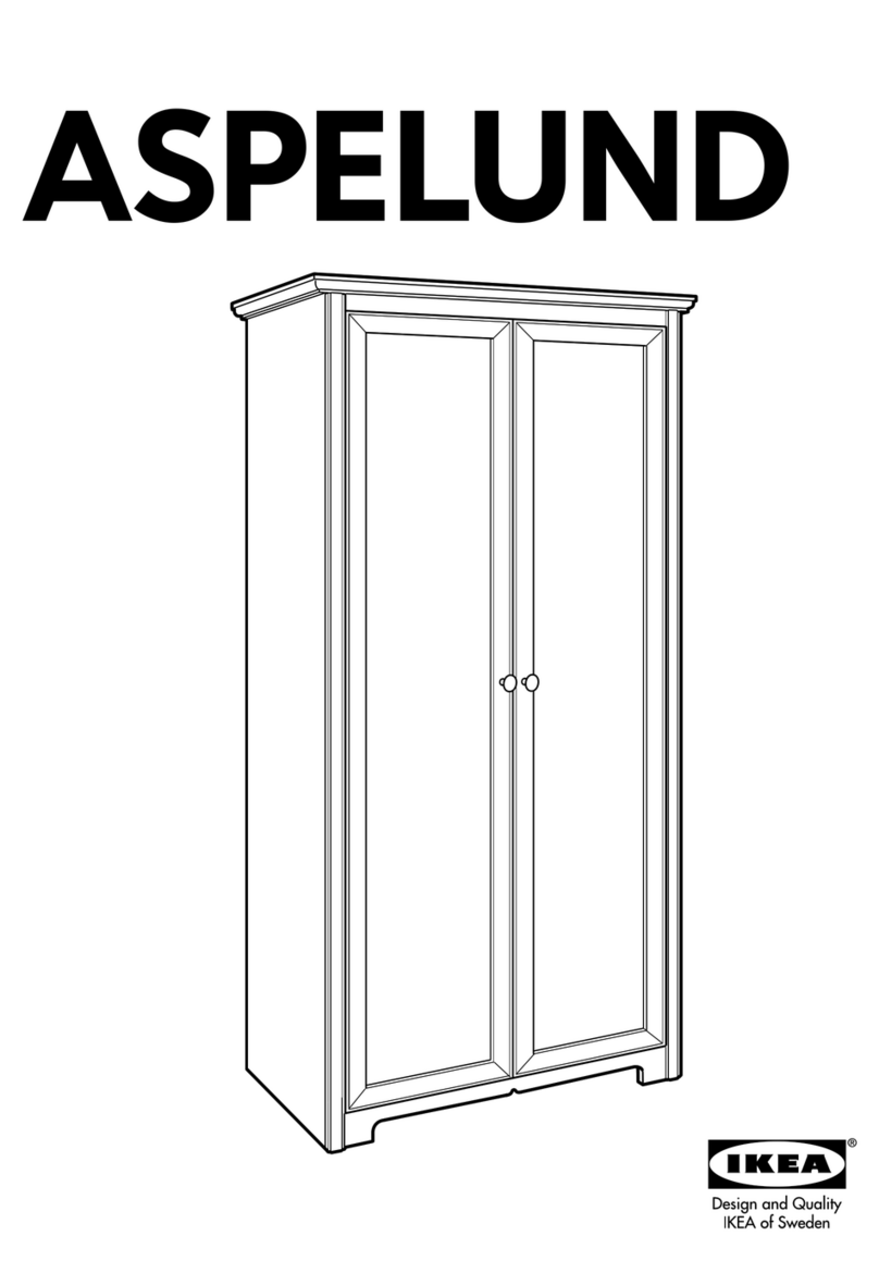 IKEA ASPELUND WARDROBE W/ 2 DOORS instructions IKEA ASPELUND WARDROBE W/ 2 DOORS instructions