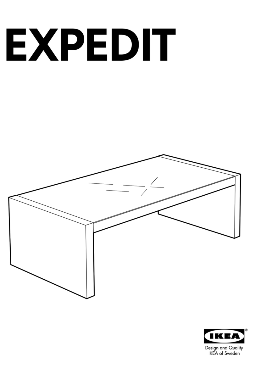 IKEA EXPEDIT COFFEE TABLE SQUARE User manual