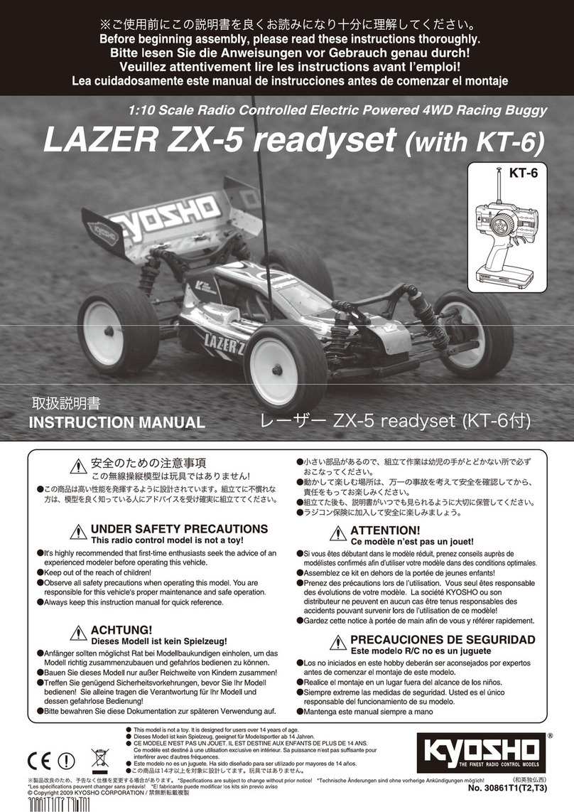 Kyosho LAZER ZX-5 Readyset Instrution manual