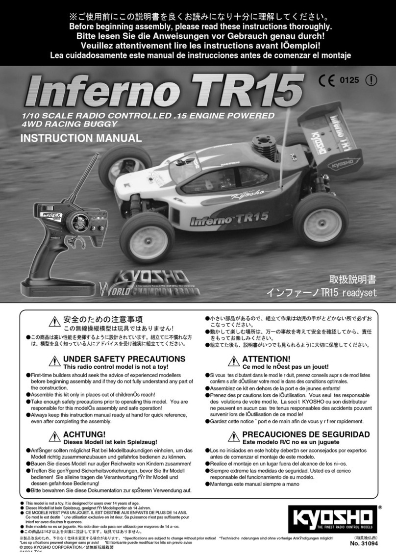 Kyosho INFERNO TR 15 User manual Kyosho INFERNO TR 15 User manual