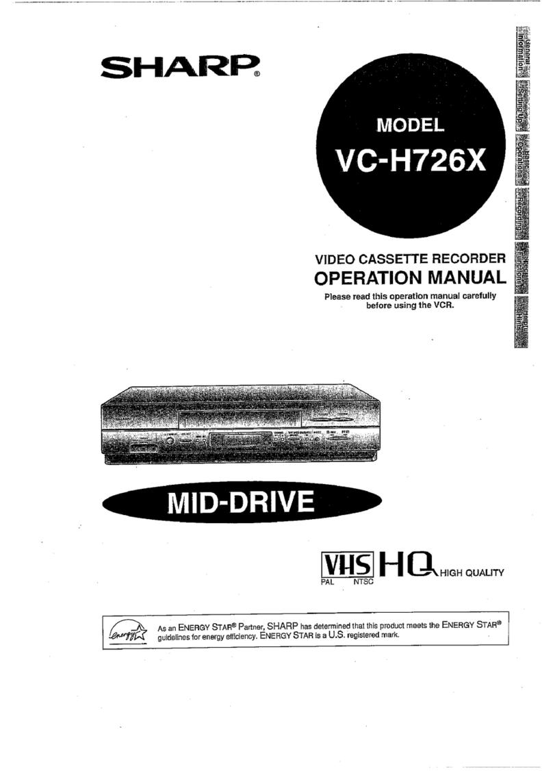 Sharp VC-H726X User manual Sharp VC-H726X User manual