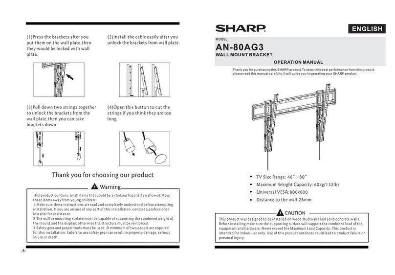 Sharp AN-80AG3 Operation manual