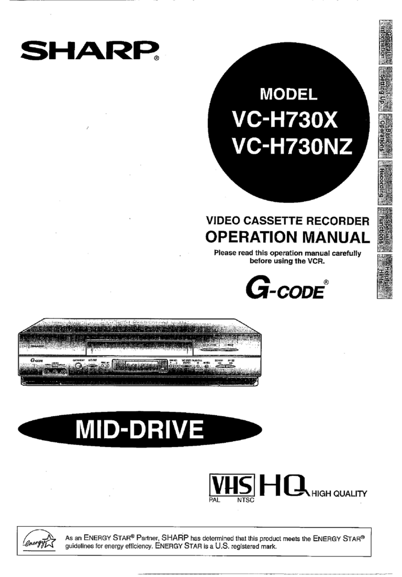 Sharp VC-H730X User manual