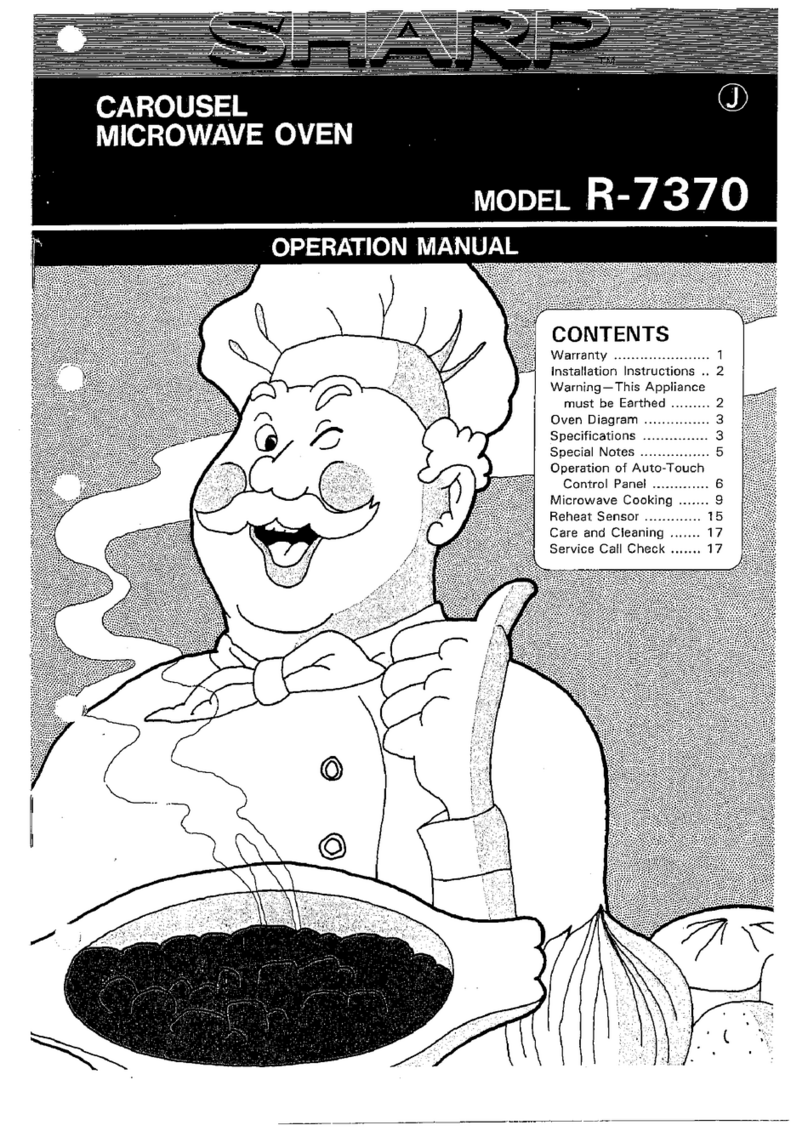 Sharp R-7370 User manual