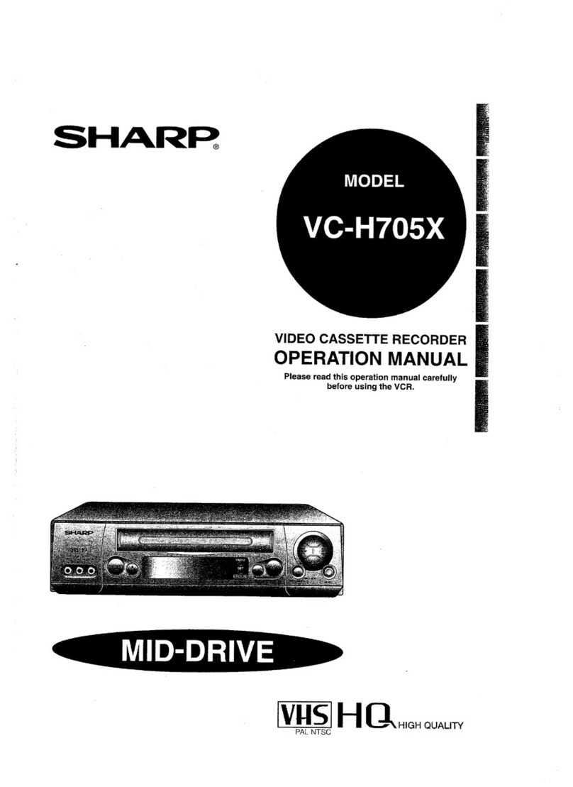 Sharp VC-H705X User manual Sharp VC-H705X User manual
