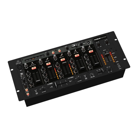 Behringer Pro Mixer NOX1010 quick start guide