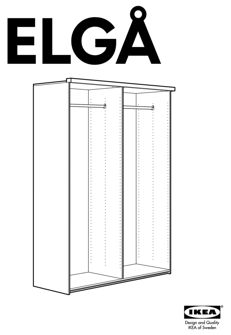 IKEA ELGA WARDROBE FRAME 57X23X80 User manual IKEA ELGA WARDROBE FRAME 57X23X80 User manual