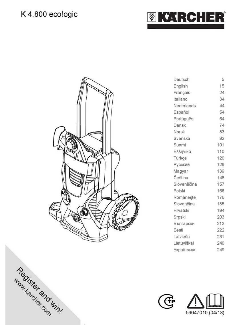 Kärcher K 4.800 eco!ogic User manual Kärcher K 4.800 eco!ogic User manual