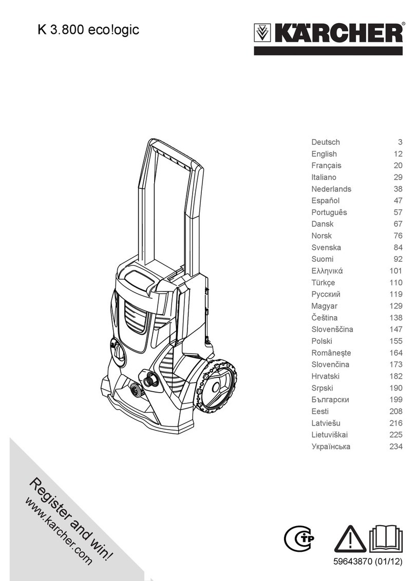 Kärcher K 3.800 eco!ogic User manual