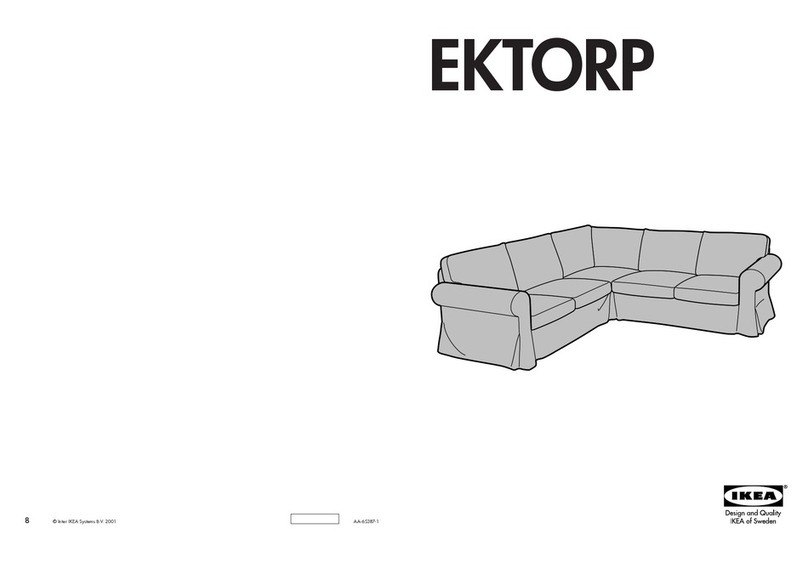 IKEA EKTORP CHAIR FRAME User manual