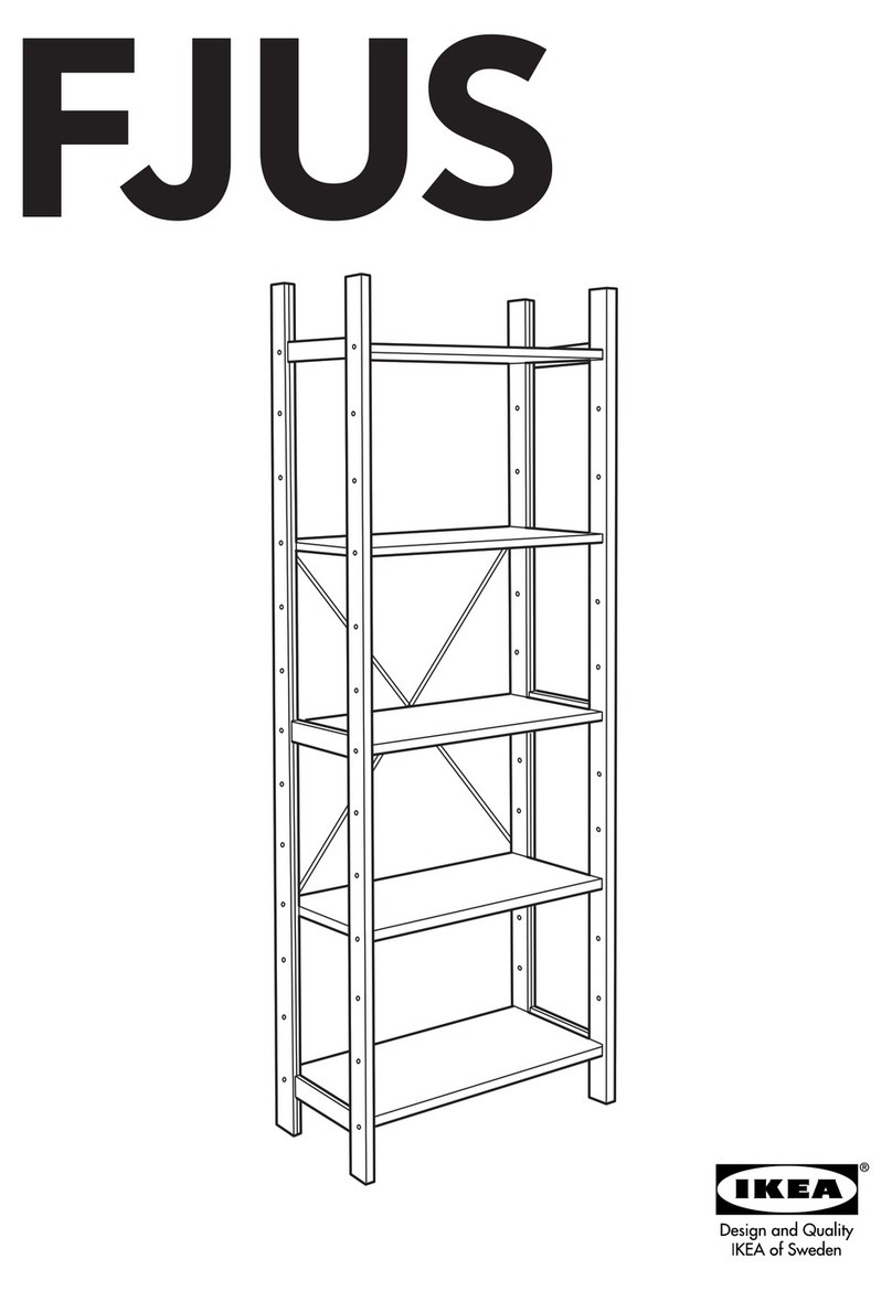 IKEA FJUS SHELVING UNIT 27 1/2X66 7/8" User manual IKEA FJUS SHELVING UNIT 27 1/2X66 7/8" User manual