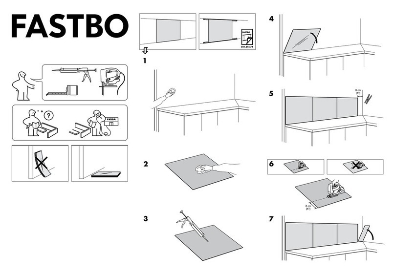 IKEA FASTBO WALL PANEL 24X17 instructions
