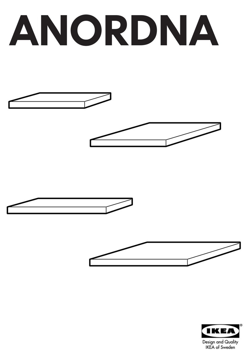 IKEA ANORDNA SHELF 11 3/4X14 5/8" 2PK User manual