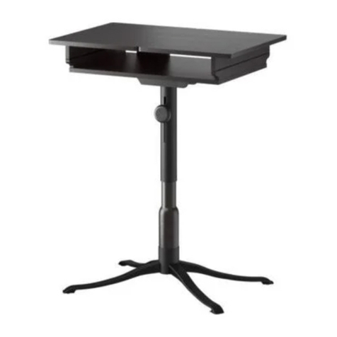 IKEA ALVE LAPTOP TABLE User manual
