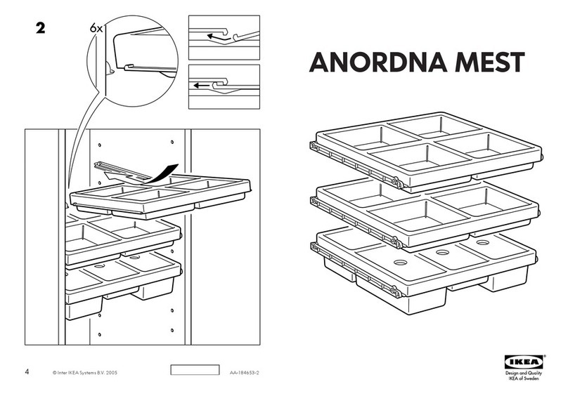 IKEA ANORDNA MEST PULL-OUT STORAGE S3 16X15 User manual