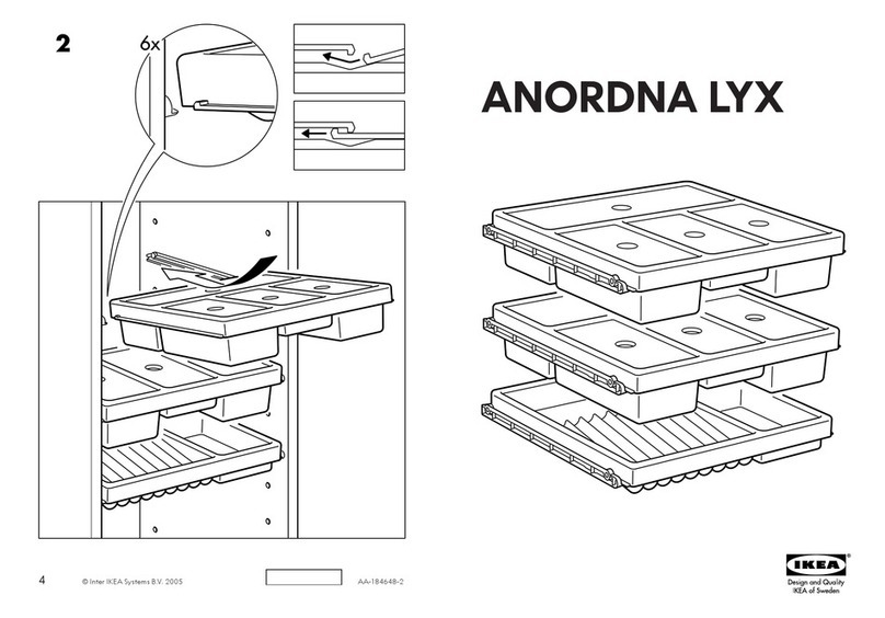 IKEA ANORDNA LYX PULL-OUT STORAGE S3 16X15" instructions IKEA ANORDNA LYX PULL-OUT STORAGE S3 16X15" instructions