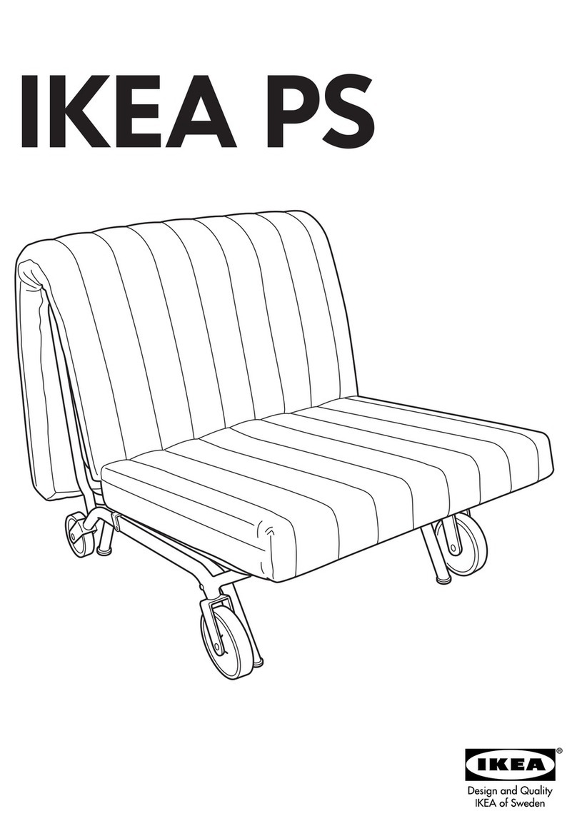 IKEA PS CHAIR BED FRAME User manual IKEA PS CHAIR BED FRAME User manual