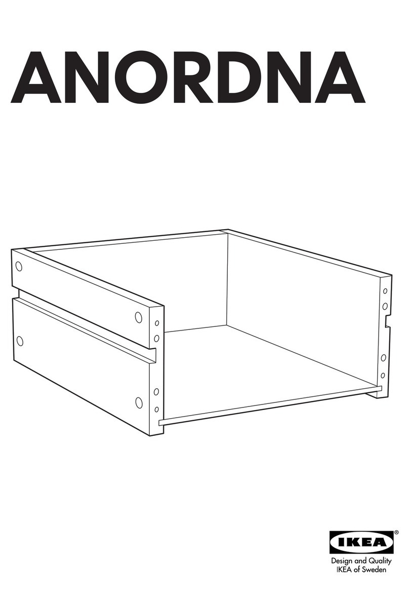 IKEA ANORDNA DRAW W/O FRONT 16X15" WHT User manual IKEA ANORDNA DRAW W/O FRONT 16X15" WHT User manual