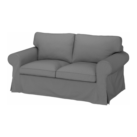 IKEA EKTORP LOVESEAT FRAME User manual