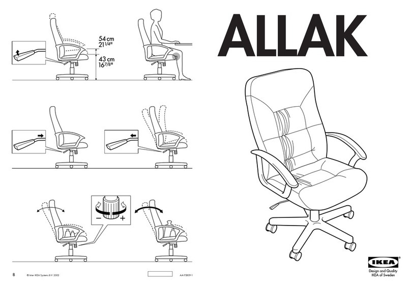 IKEA ALLAK SWIVEL CHAIR BLK CF instructions IKEA ALLAK SWIVEL CHAIR BLK CF instructions