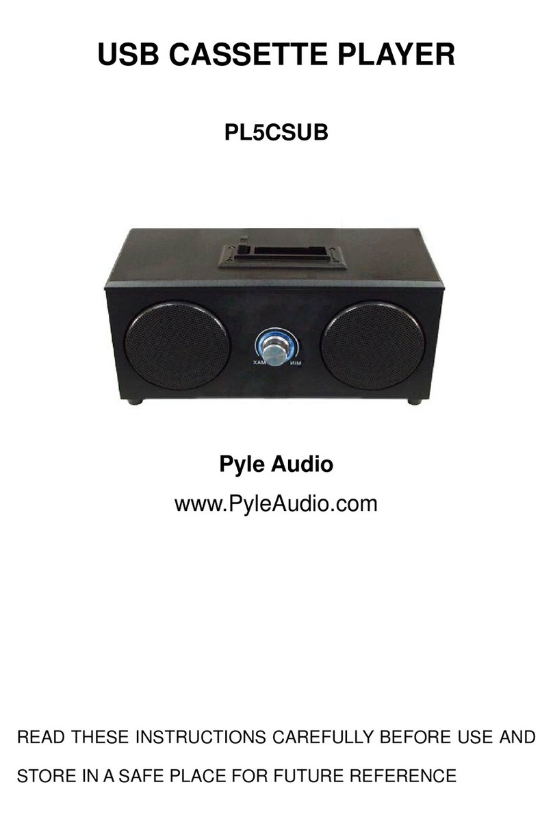 Pyle PL5CSUB User manual