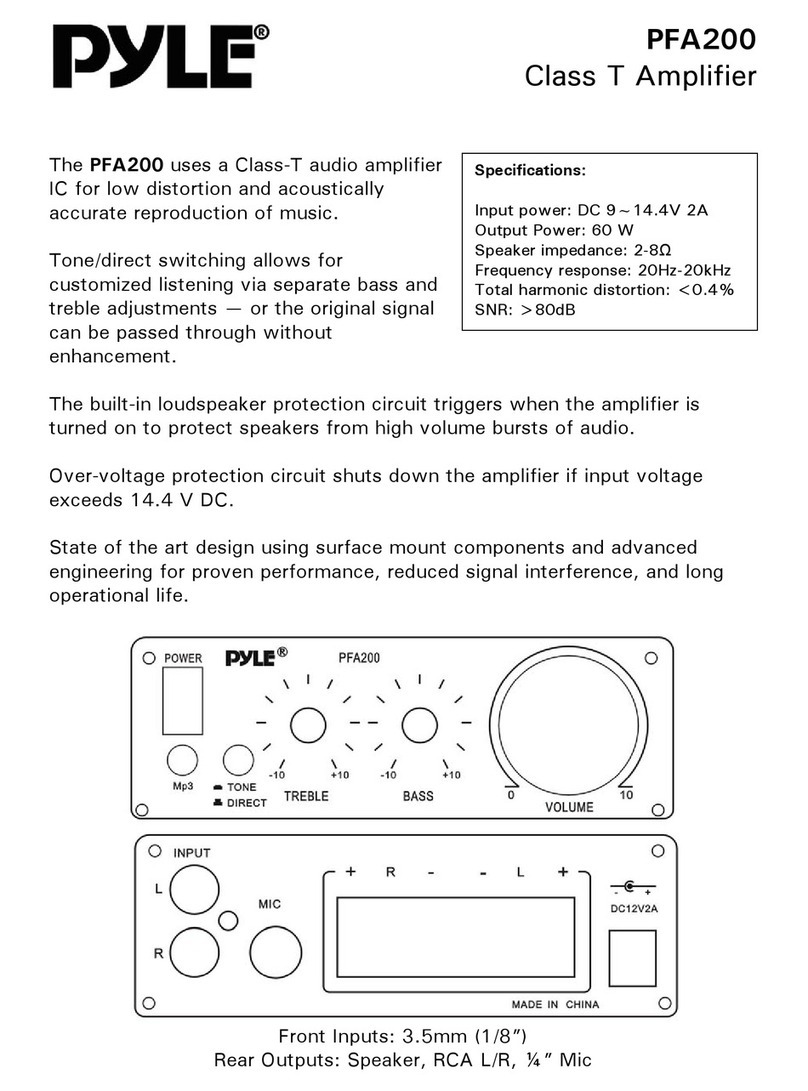 Pyle PFA200 User manual