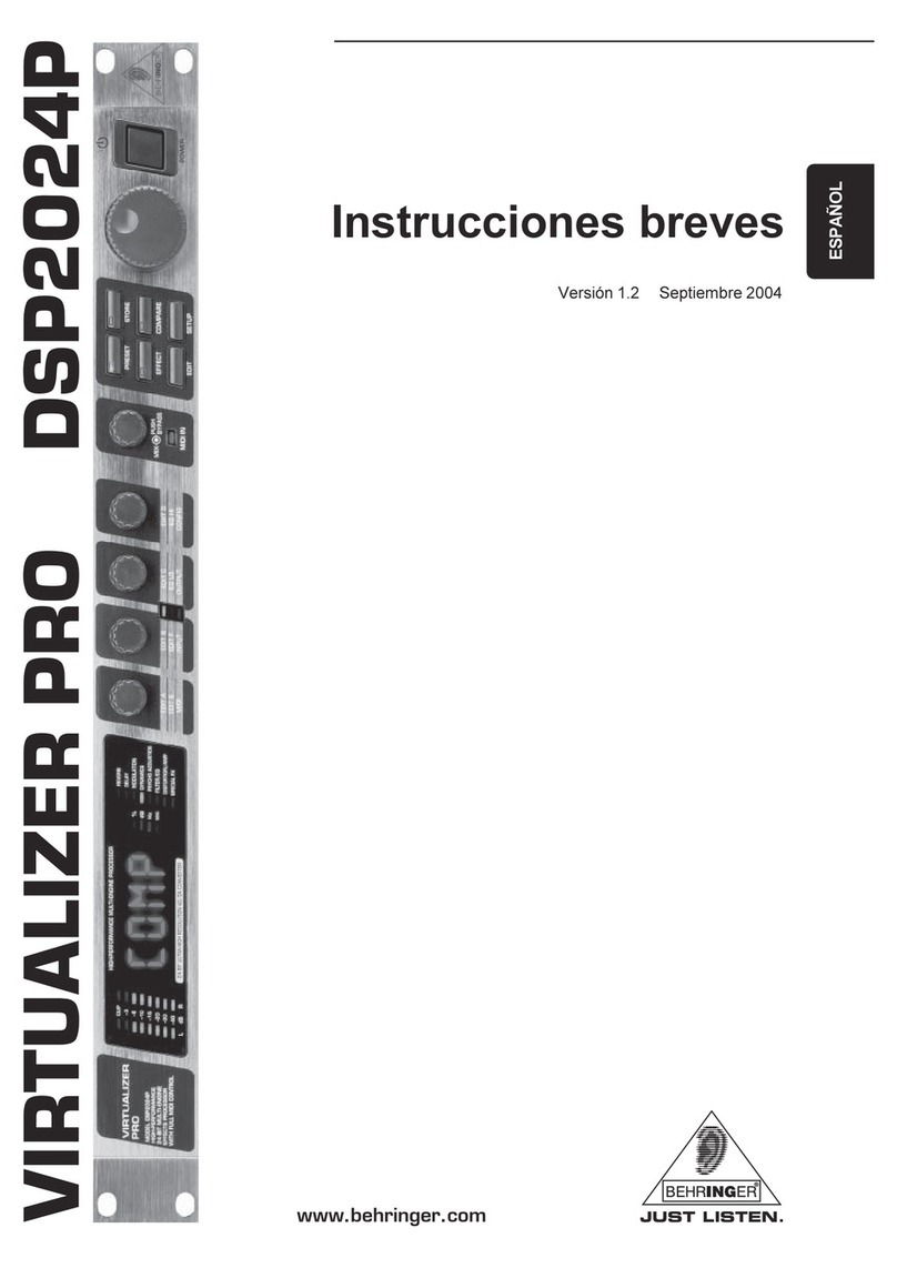 Behringer Virtualizer Pro DSP2024P Setup guide