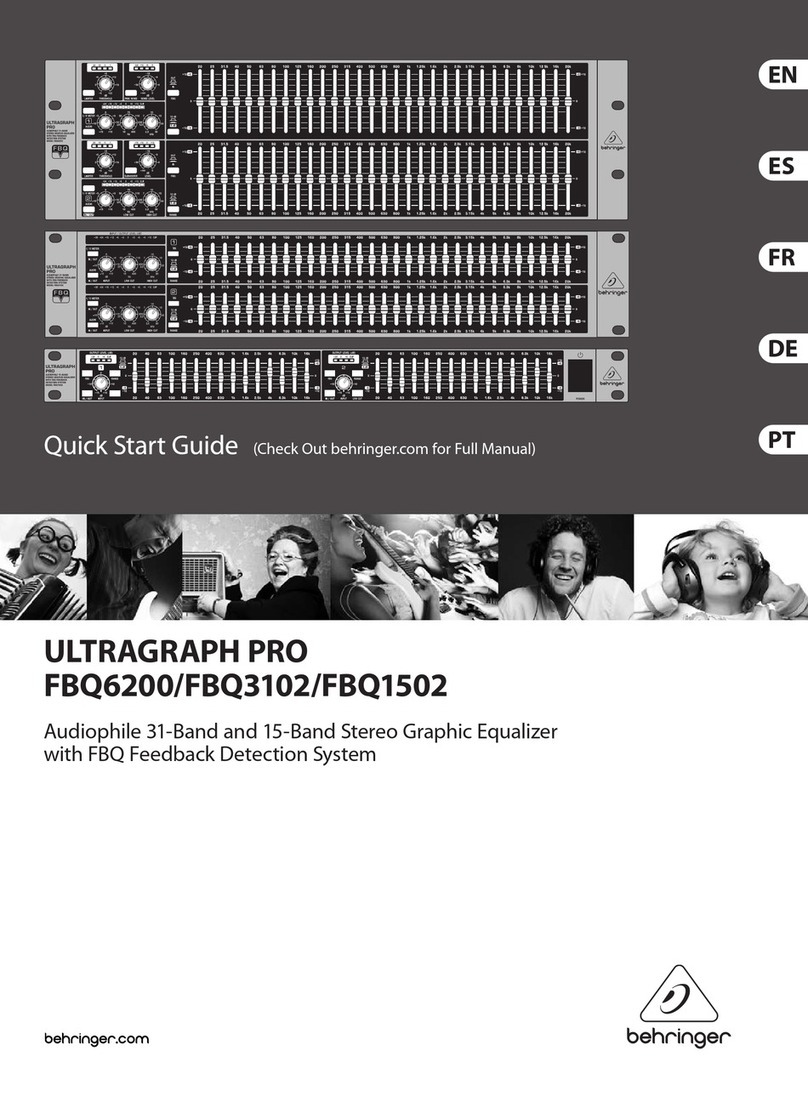 Behringer ULTRAGRAPH PRO FBQ1502 User manual