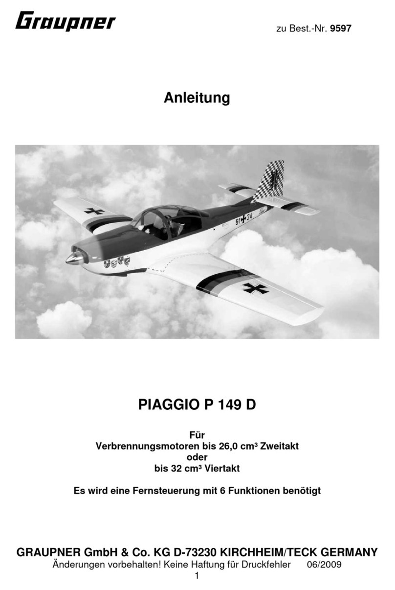 GRAUPNER PIAGGIO P 149 D instructions