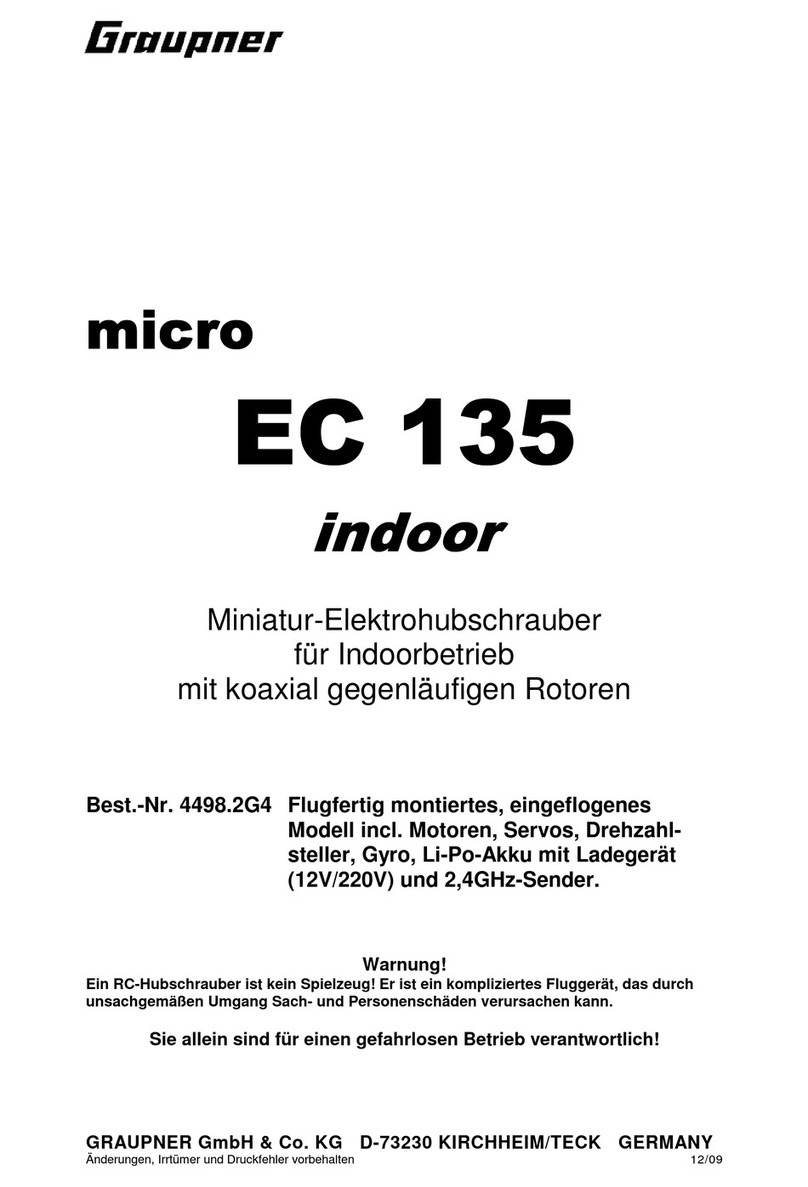 GRAUPNER MICRO EC 135 indoor User manual GRAUPNER MICRO EC 135 indoor User manual