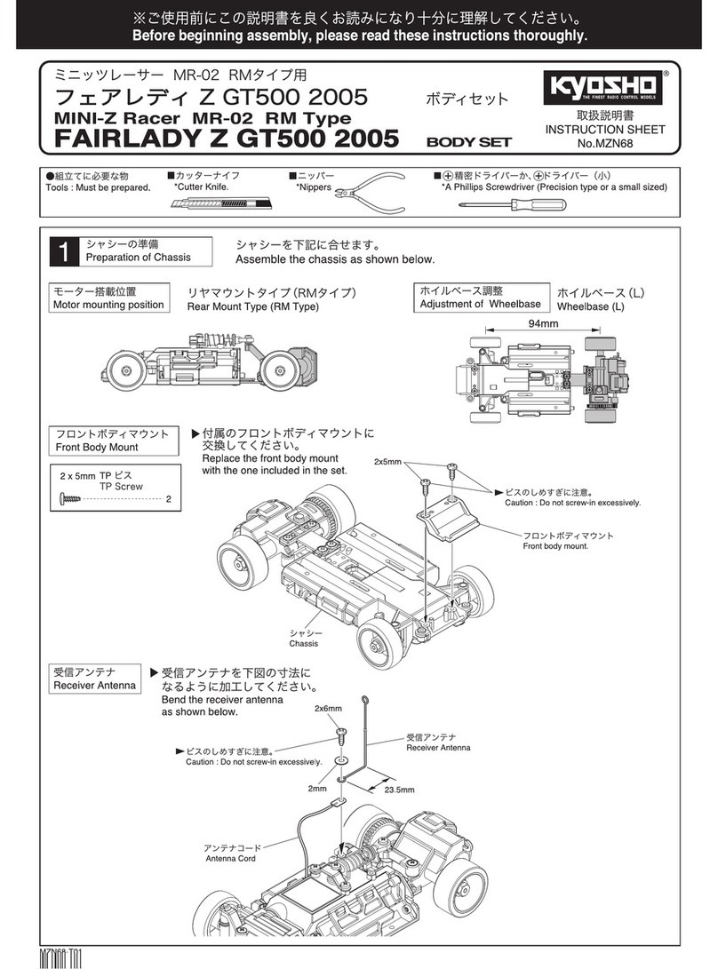Kyosho MINI-Z Racer MR-02 RM Type User manual