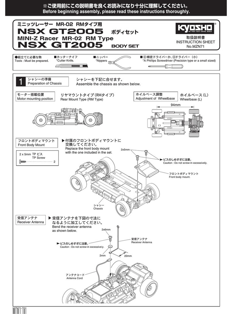 Kyosho MINI-Z Racer MR-02 RM Type User manual