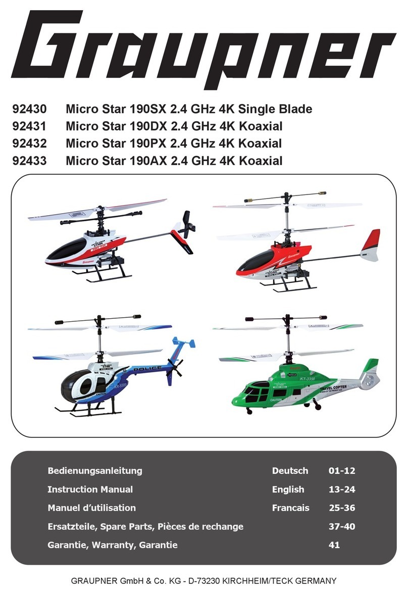 GRAUPNER MICRO STAR 190SX User manual