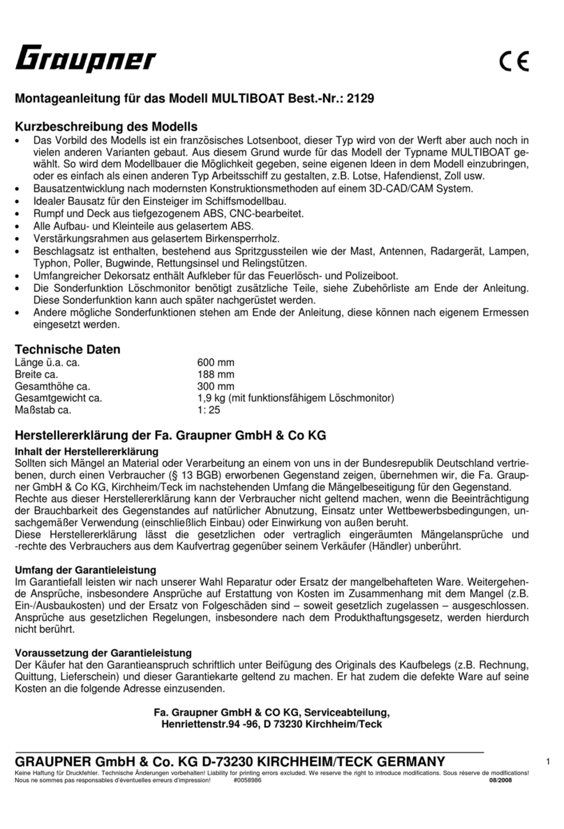 GRAUPNER MULTIBOAT operating instructions