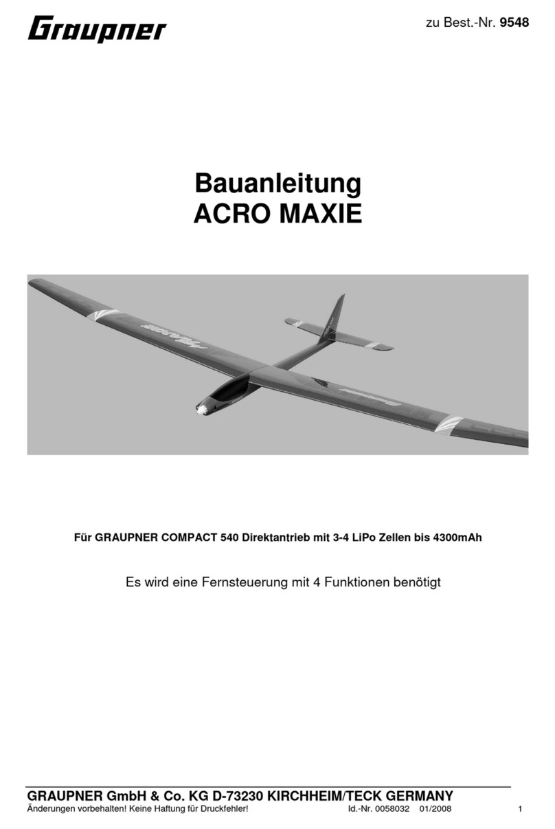 GRAUPNER ACRO MAXIE Building instructions