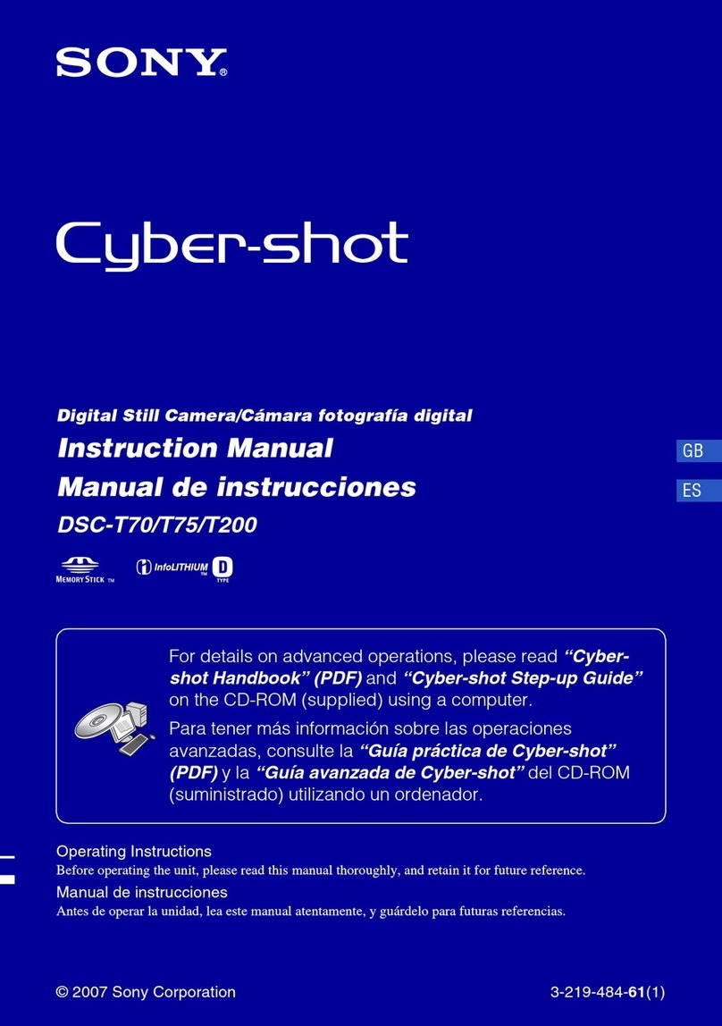 Sony Cyber-shot DSC-T70 instruction manual