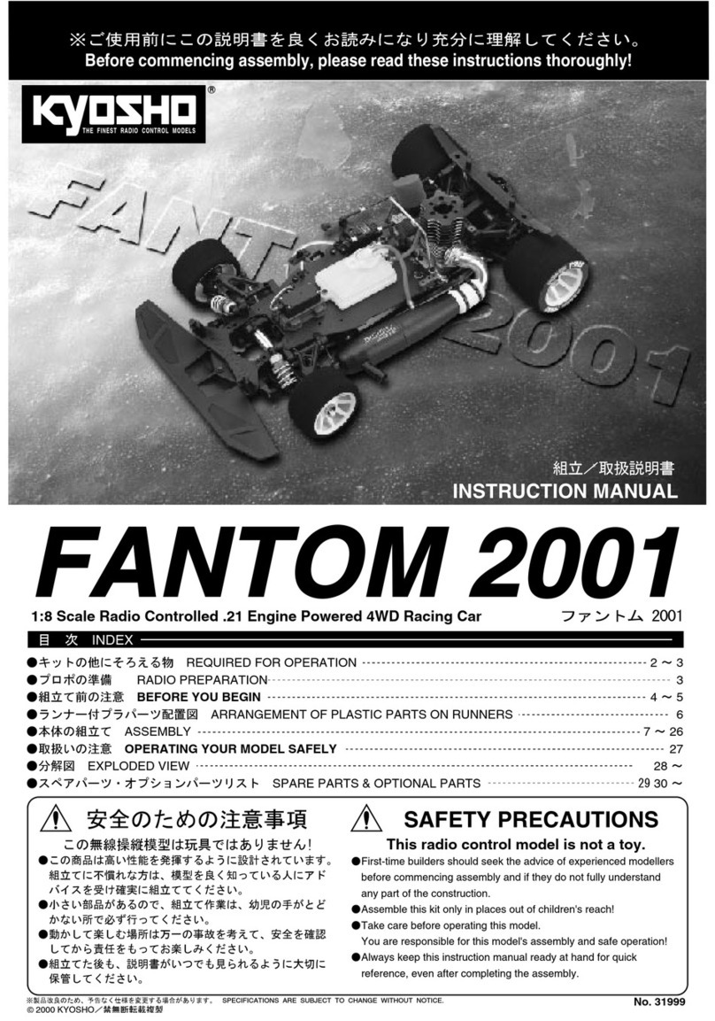 Kyosho FANTOM 2001 User manual