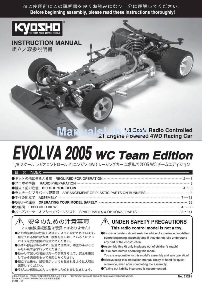 Kyosho EVOLVA 2005 WC Team Edition instruction manual